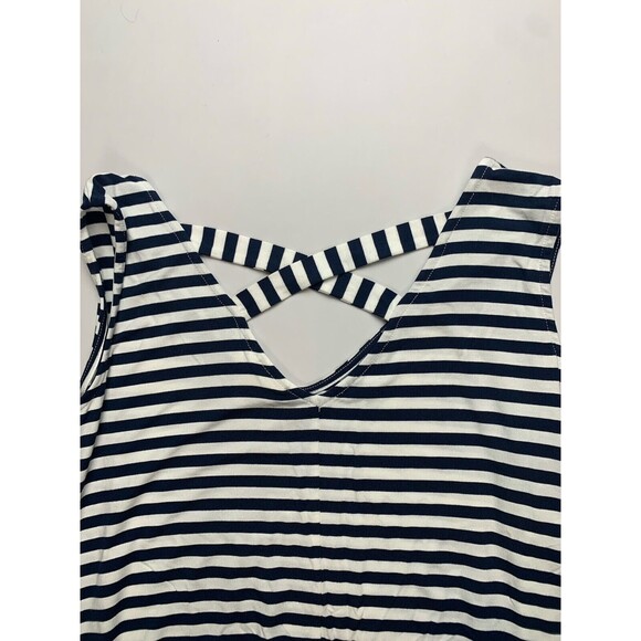 Style & Co. Women's Sleeveless Stripe Swing Dress 2XL Stripe Blue - Picture 10 of 12